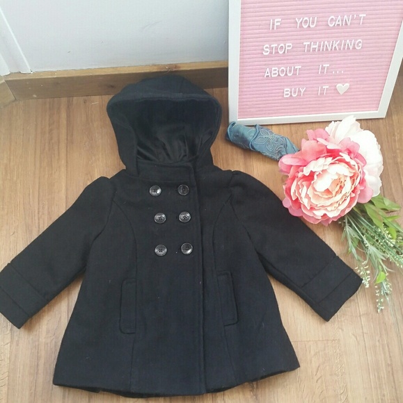 Old navy girls Wool blend pea coat - Picture 1 of 4